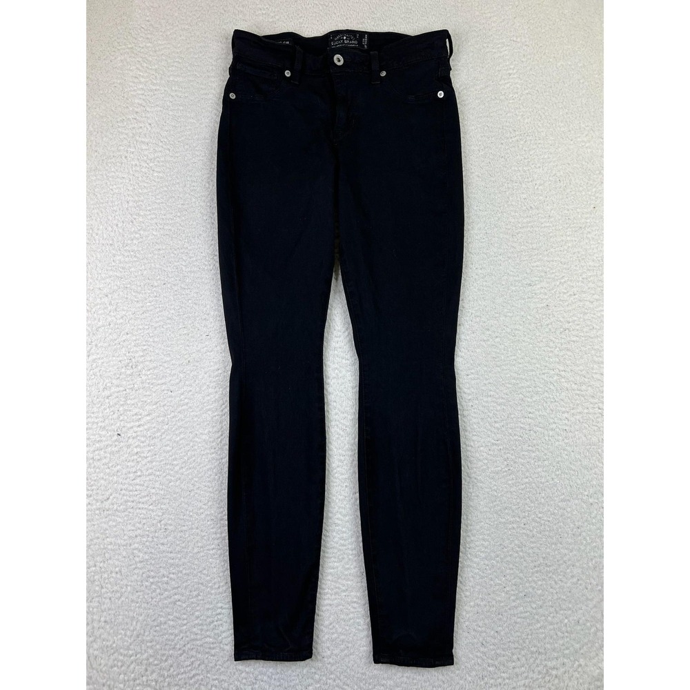 Lucky Brand Brooke Legging Jean Womens 26 Black Skinny Stretch Denim 7W12462